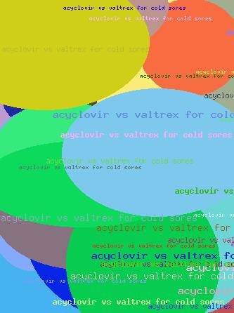 Acyclovir vs valtrex for cold sores
