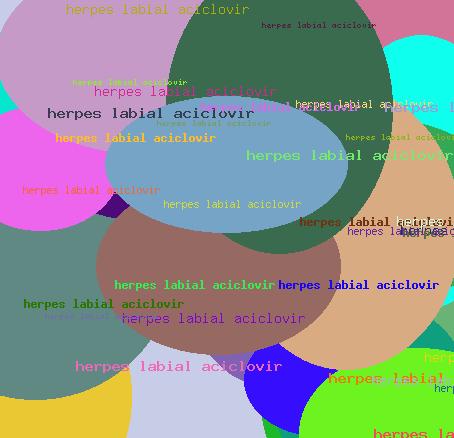 herpes labial aciclovir